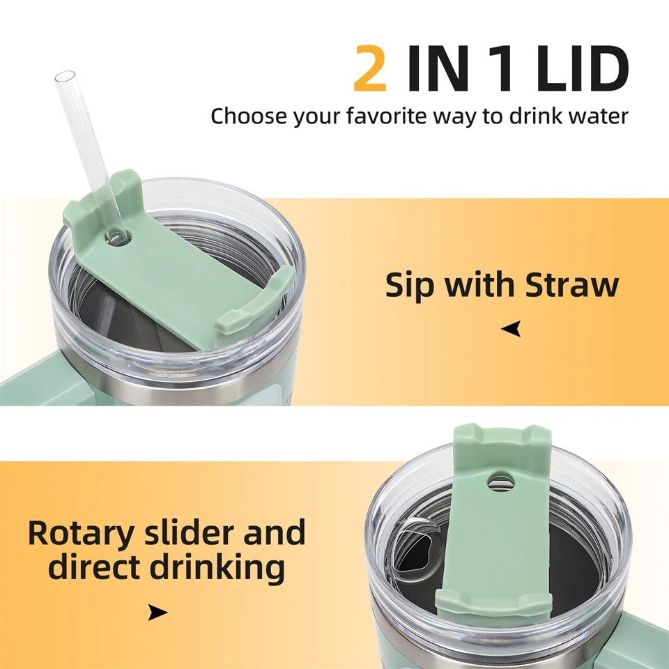 Large Tumbler With Straw