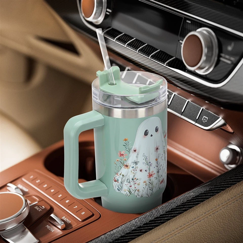 Large Tumbler With Straw